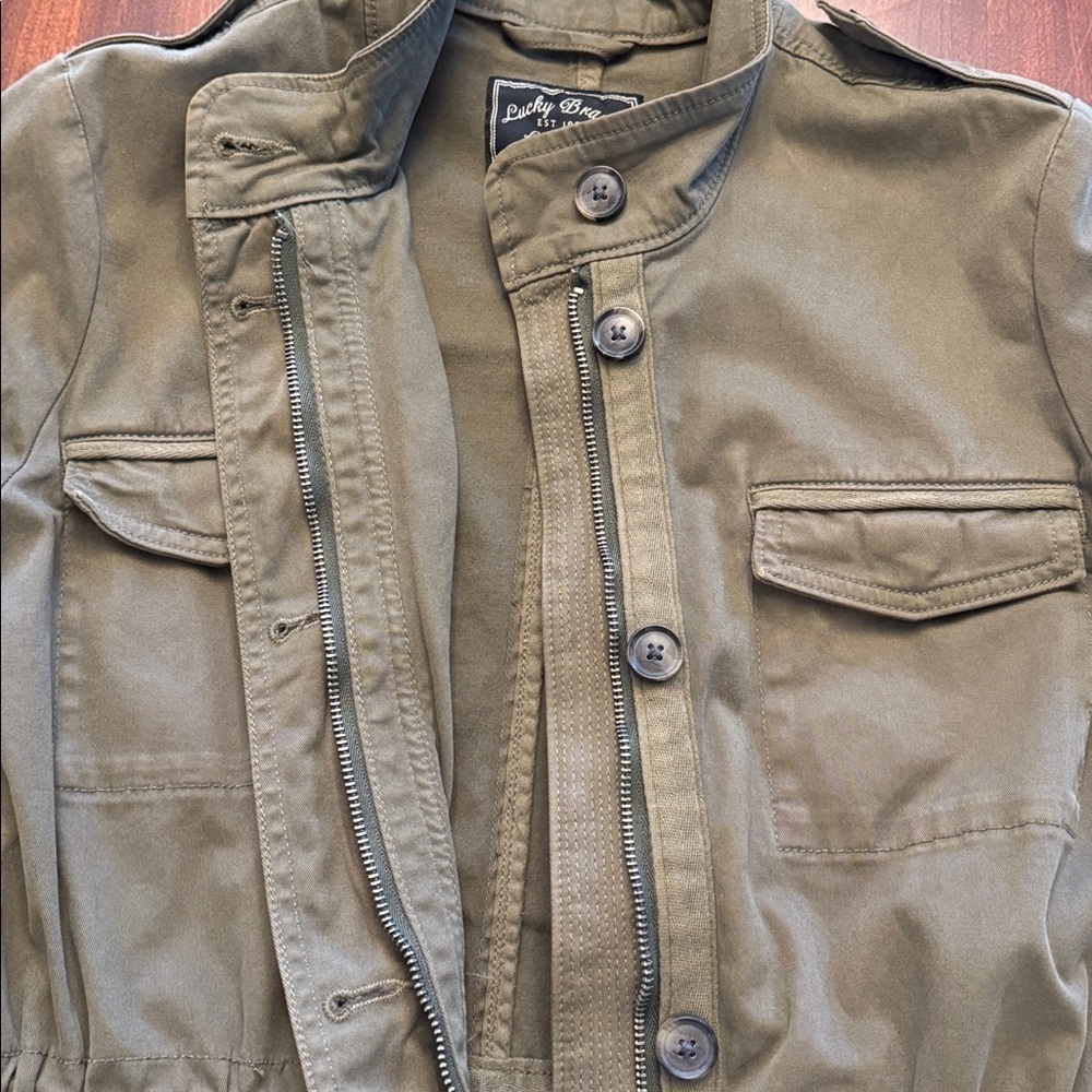 Lucky Woman’s  Brand Olive Women's Utility Jacket - Picture 4 of 11